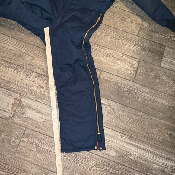 VINTAGE WearGuard Coveralls Hood Small Short Blue Canvas Insulated USA "AT &T" - Picture 9 of 12